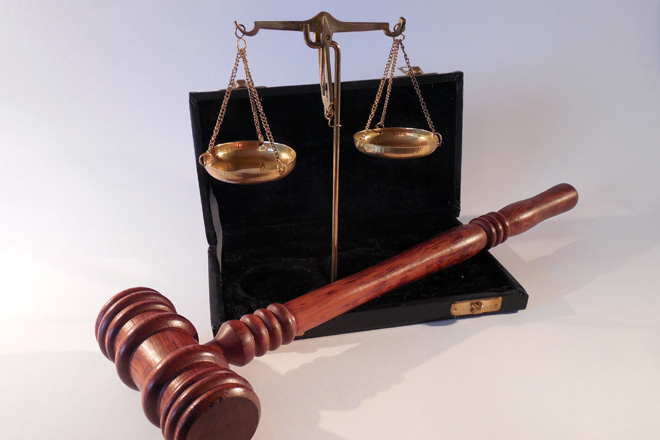 Judges gavel and scales of justice